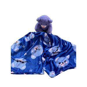 KENDIA Blankets Scarf Boys, Teddy Bears with Hearts, for Kids Boys Girls